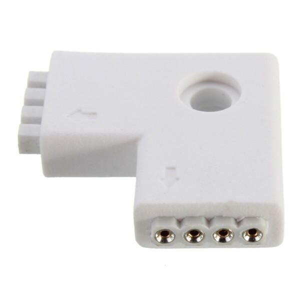 4 Pin LED Connector L Shape Connection for RGB LED Strip Light DC 12V - L 4 Pin LED Connector L Shape Connection for RGB LED Strip Light DC 12V - L